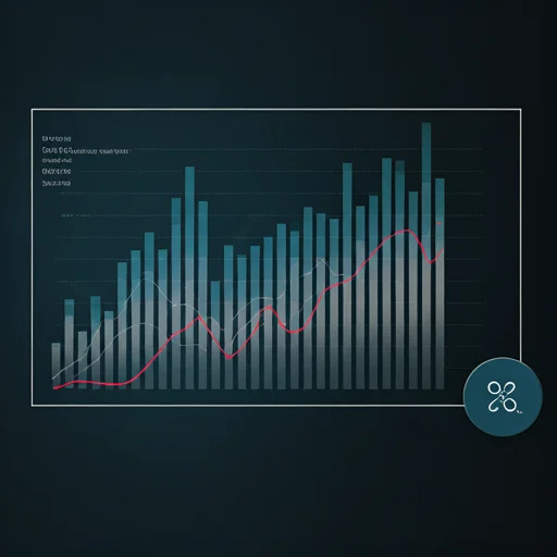 Financiële grafiek visualisatie